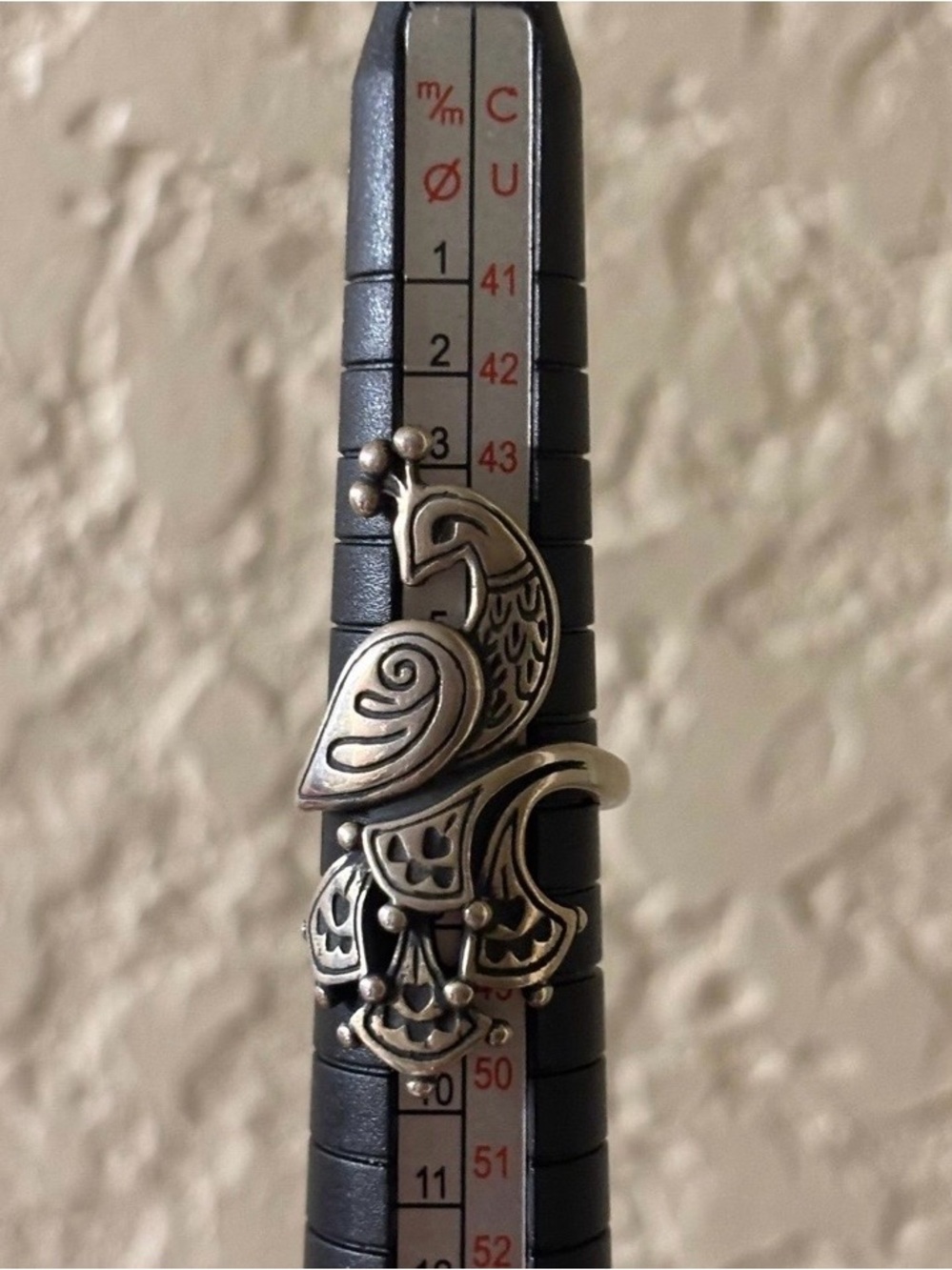 Retired James Avery Peacock Statement Ring